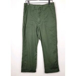 Levi's Green Utility Pants Womens 31x26 High Rise Straight Workwear